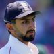 Shoaib Bashir wearing England cap