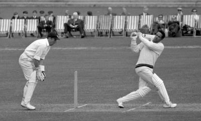 Garfield Sobers (right) in action against England