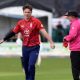 Sonny Baker prepares to bowl