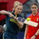 Australia captain Sophie Molineux with her England counterpart Nat Sciver-Brunt