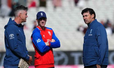 New England Test head coach Stephen Fleming, right, has put the miles in.