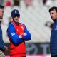 New England Test head coach Stephen Fleming, right, has put the miles in.