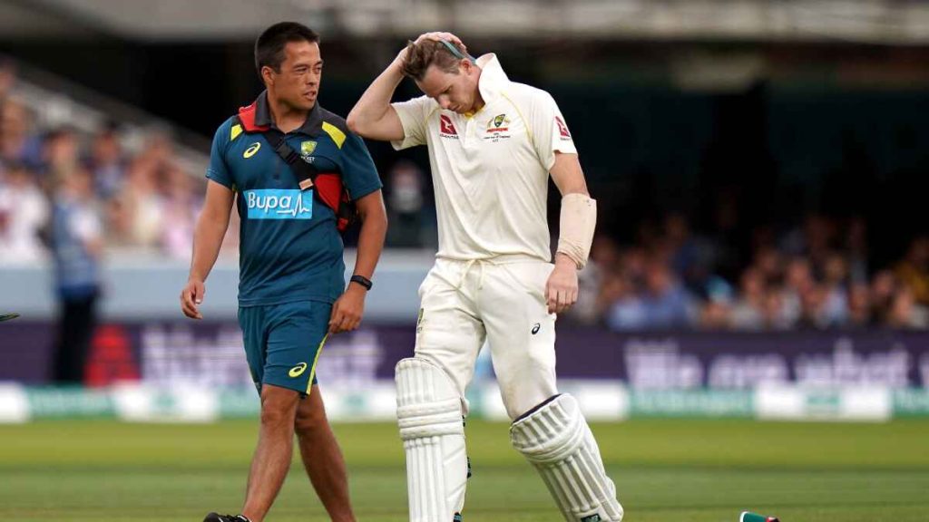 Steve Smith had to retire hurt