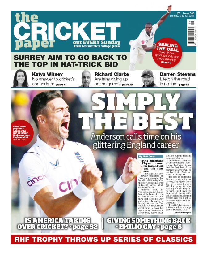 Subscriptions - The Cricket Paper