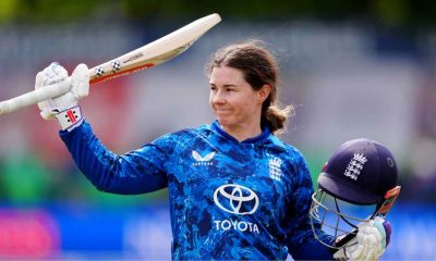 England’s Tammy Beaumont walks off the pitch against West Indies in Leicester last year