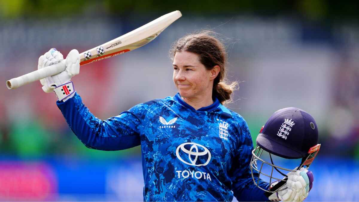 England’s Tammy Beaumont walks off the pitch against West Indies in Leicester last year