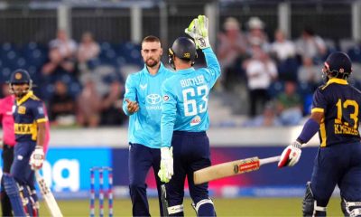 England all-rounder Will Jacks took five for 22 having earlier hit 46 not out.