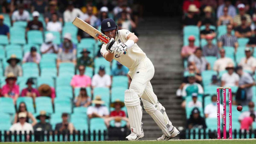 Zak Crawley in action during day five of the Sydney Ashes Test in 2022