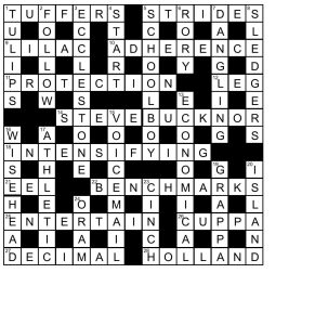 CROSSWORD SOLUTION