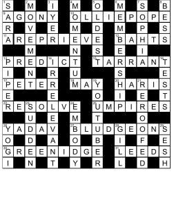 CROSSWORD SOLUTION