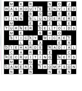CROSSWORD SOLUTION