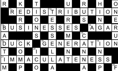 CROSSWORD SOLUTION