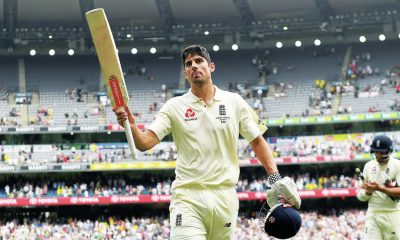 Sir Alastair Cook scored the highest score by a visiting batter at the MCG