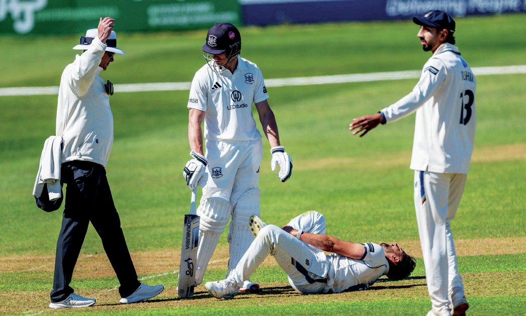 Derbyshire’s Anuj Dal is injured, requiring an injury replacement