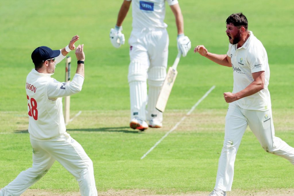 Tom Norton’s hat trick took out three Somerset top order batters