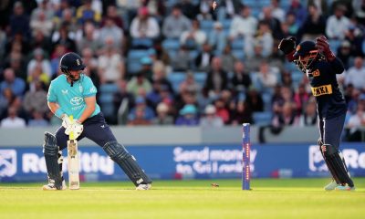 Sri Lanka spinner Dunith Wellalage clean bowled England opener Ben Duckett.